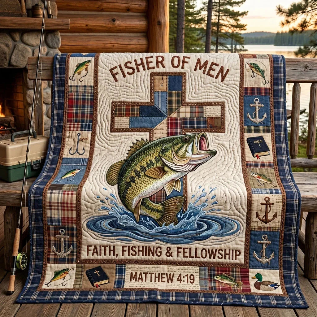 Fisher Of Men Faith Quilt Blanket