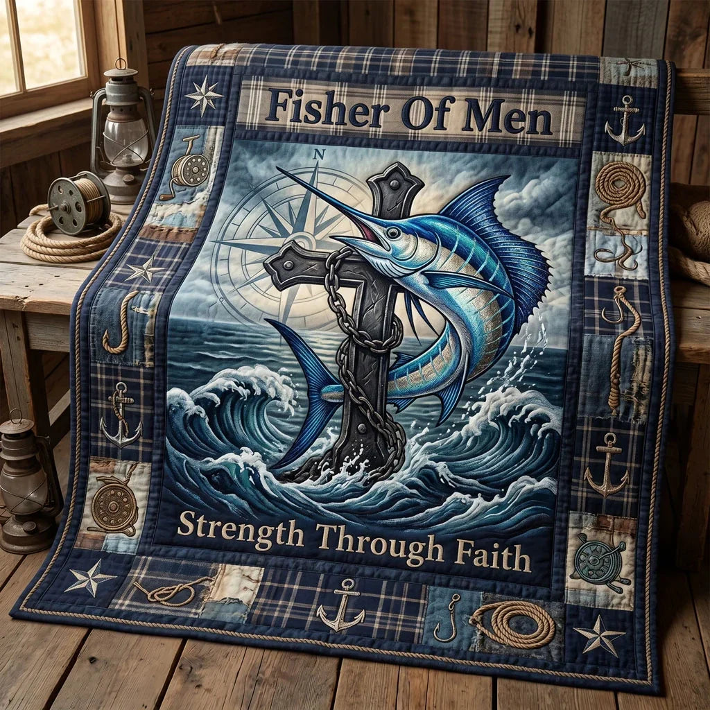 Fisher Of Men Marlin Quilt Blanket