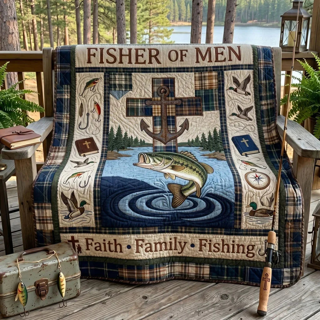 Fisherman's Faith Quilt Blanket