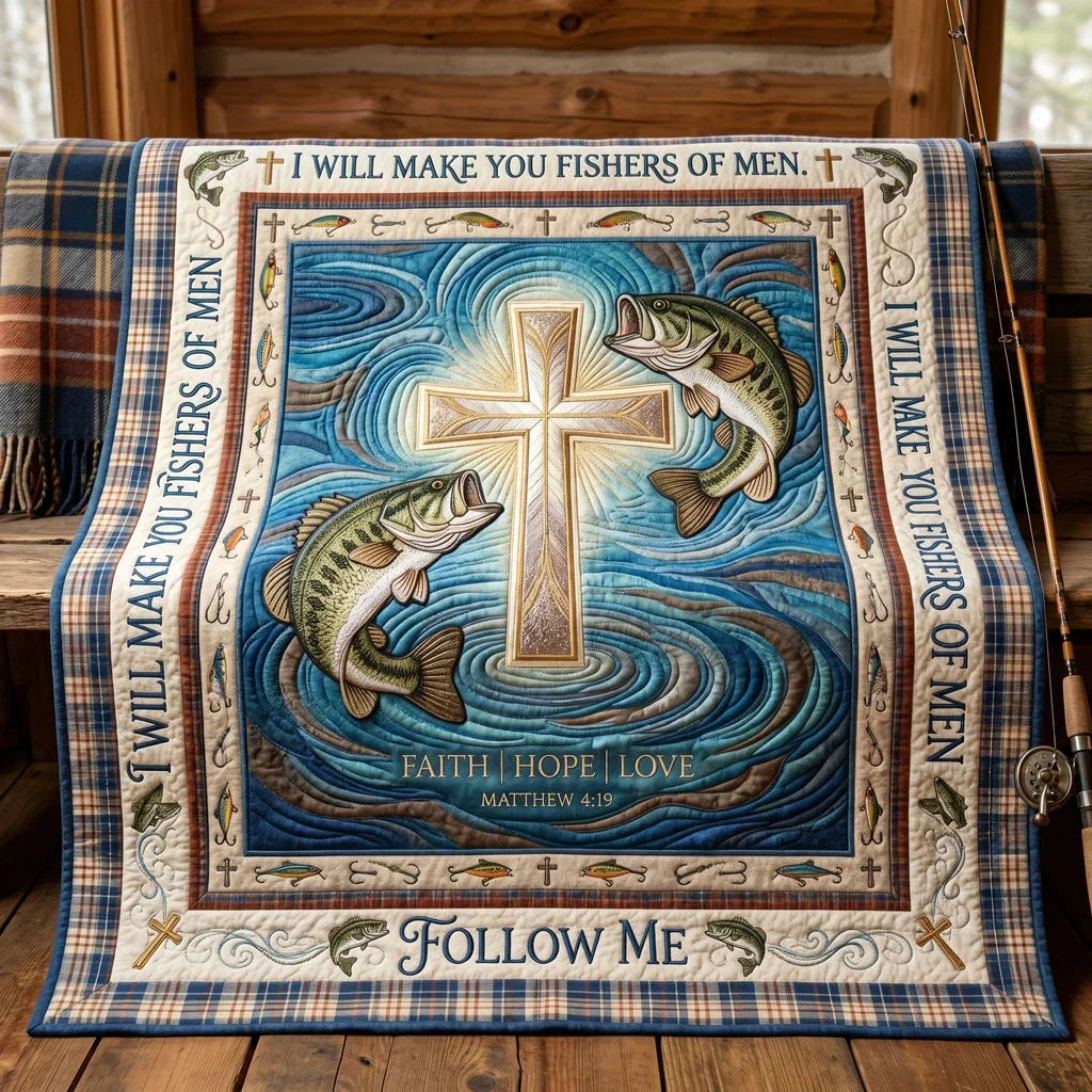 Fishers Of Men Faith Quilt Blanket
