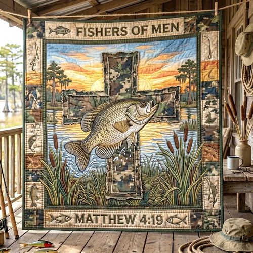 Fishers Of Men Quilt Blanket