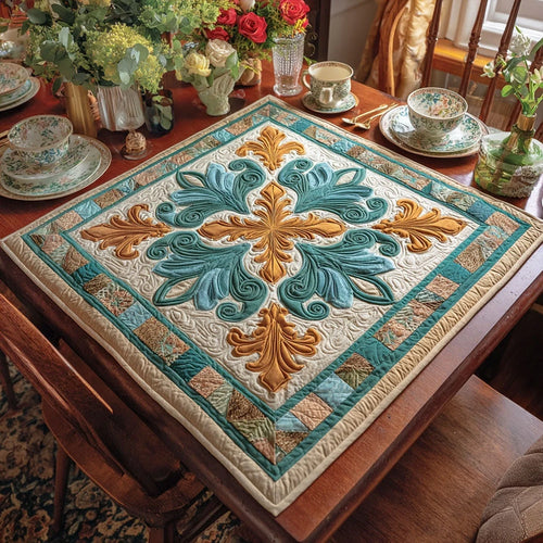 Fleur Heritage Quilted Table Topper