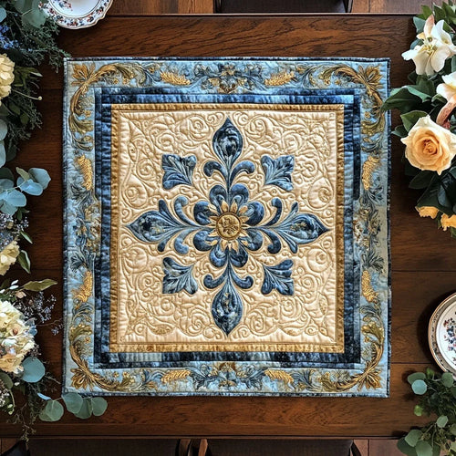 Fleur Royale Quilted Table Topper