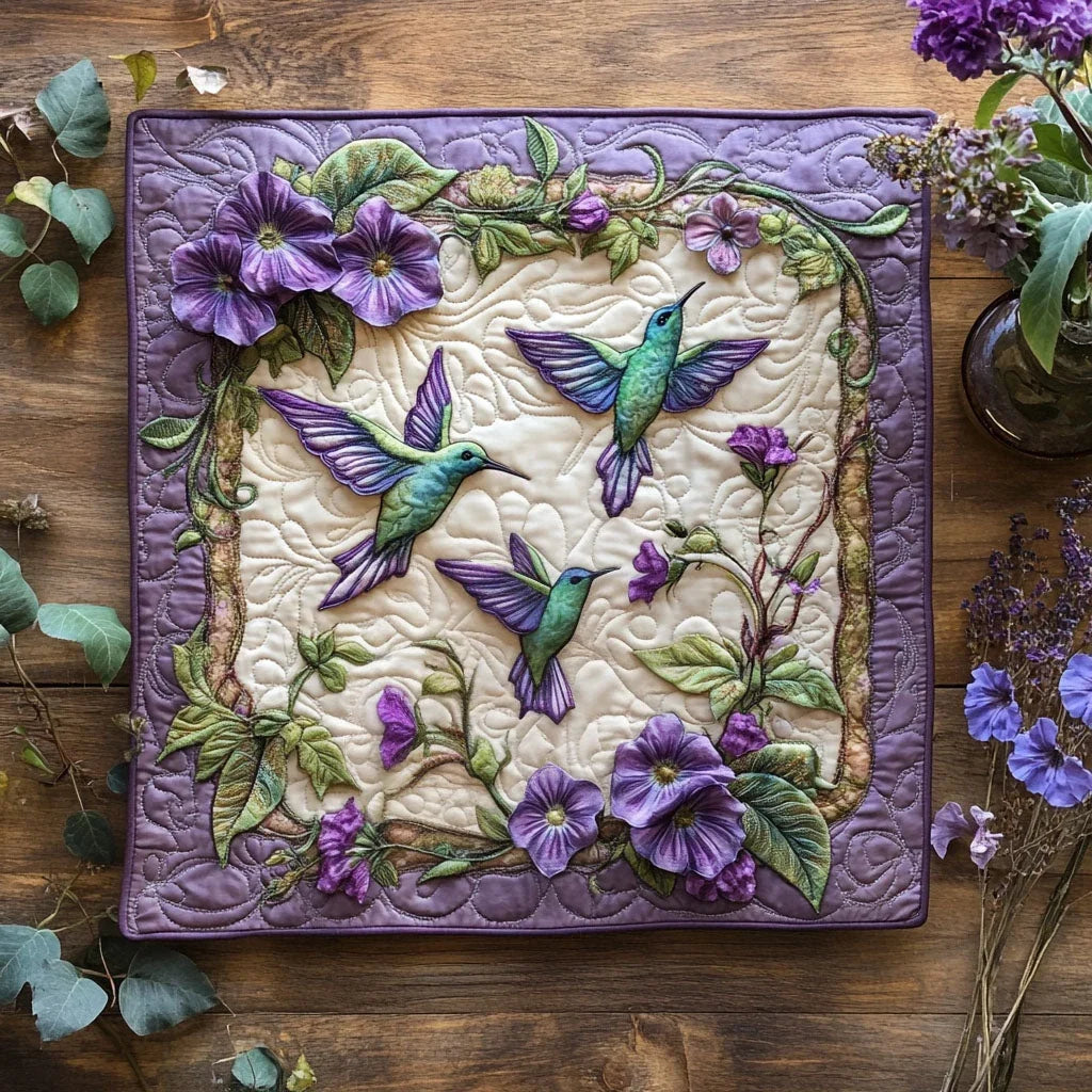 Flight of Grace Quilted Table Topper