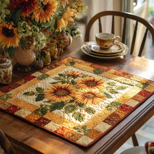 Flora Muse Quilted Table Topper