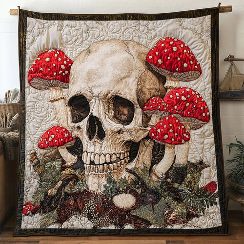 Flora Skull Quilt Blanket