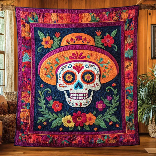 Floral Brim Quilt Blanket