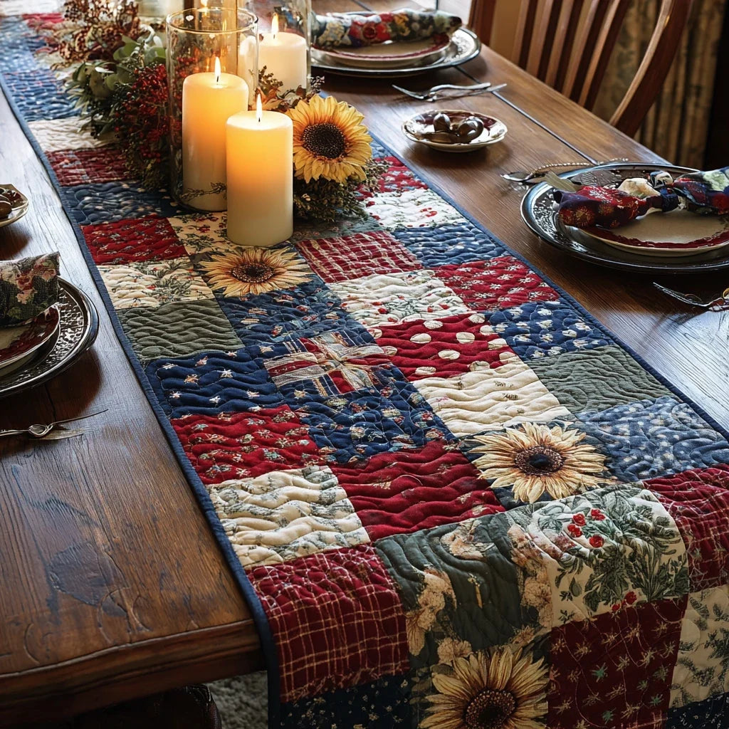 Floral Feast Quilted Table Runner