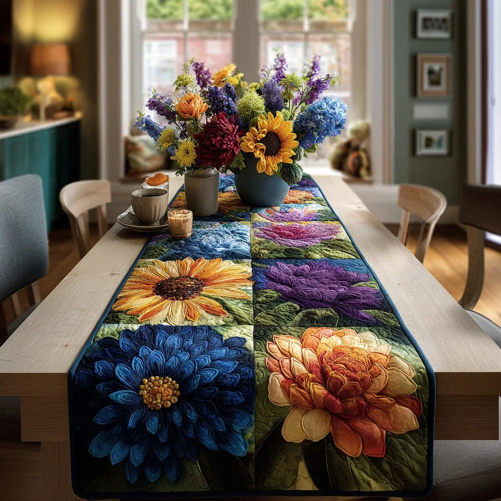 Floral Harvest Quilted Table Runner