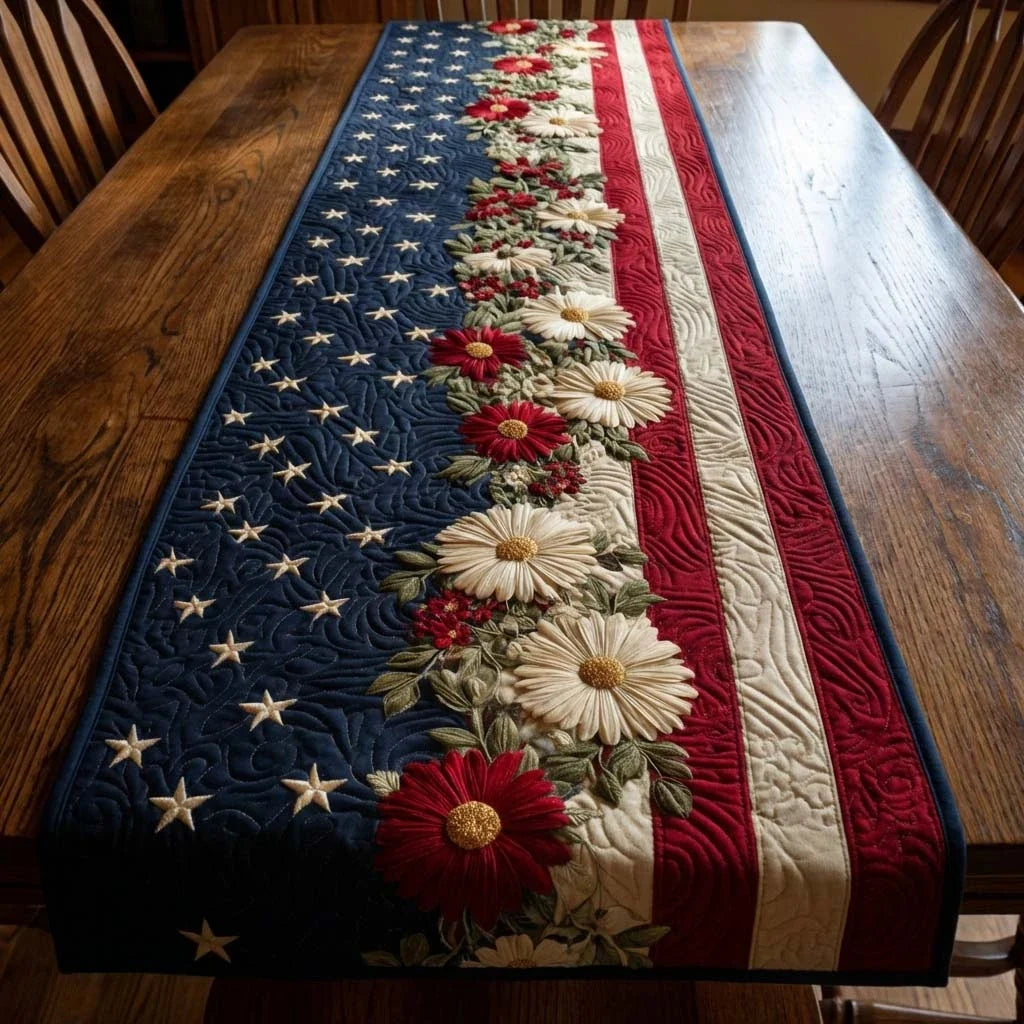 Floral Liberty Quilted Table Runner