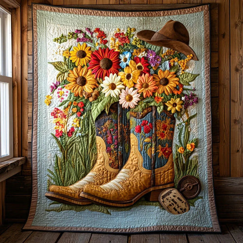 Floral Parade Quilt Blanket
