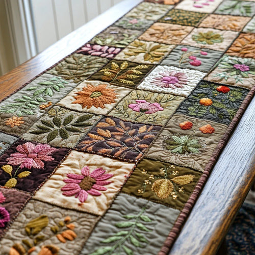 Floral Patch Quilted Table Runner