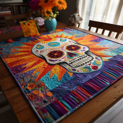 Floral Remains Quilted Table Topper