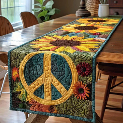 Floral Sunshine Quilted Table Runner
