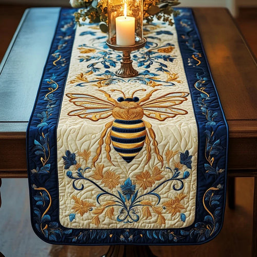 Floral Wings Quilted Table Runner