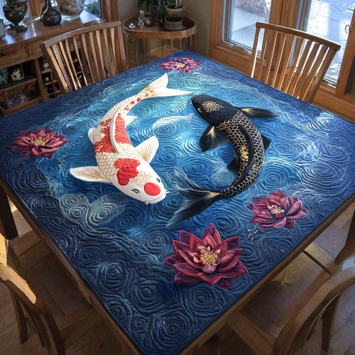 Flowing Serenity Quilted Table Topper
