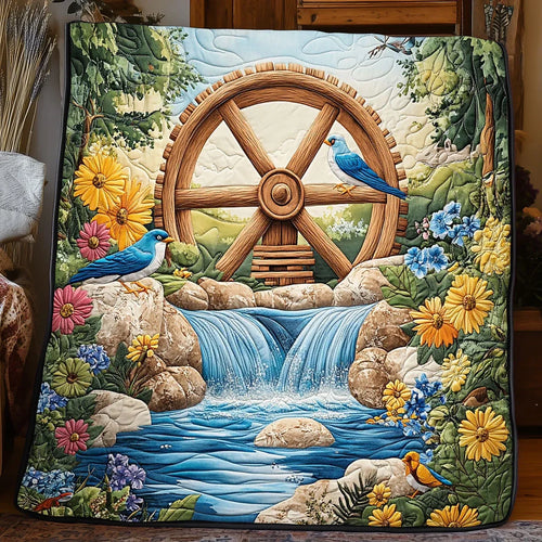 Flowing Waterwheel Quilt Blanket