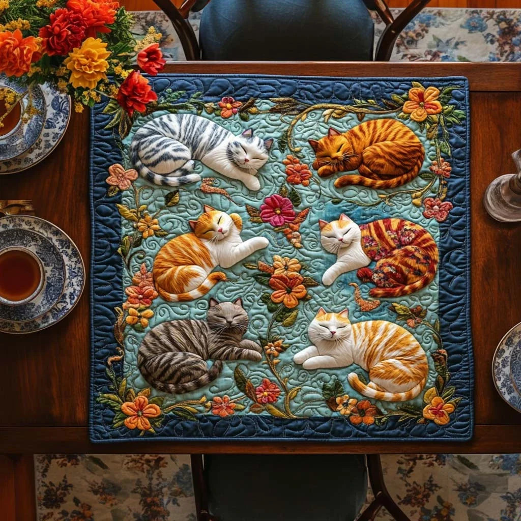 Fluffy Dreams Quilted Table Topper