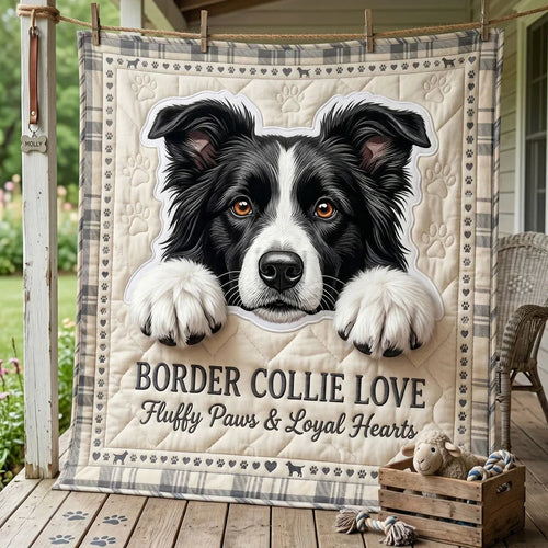 Fluffy Paws And Loyal Hearts Quilt Blanket