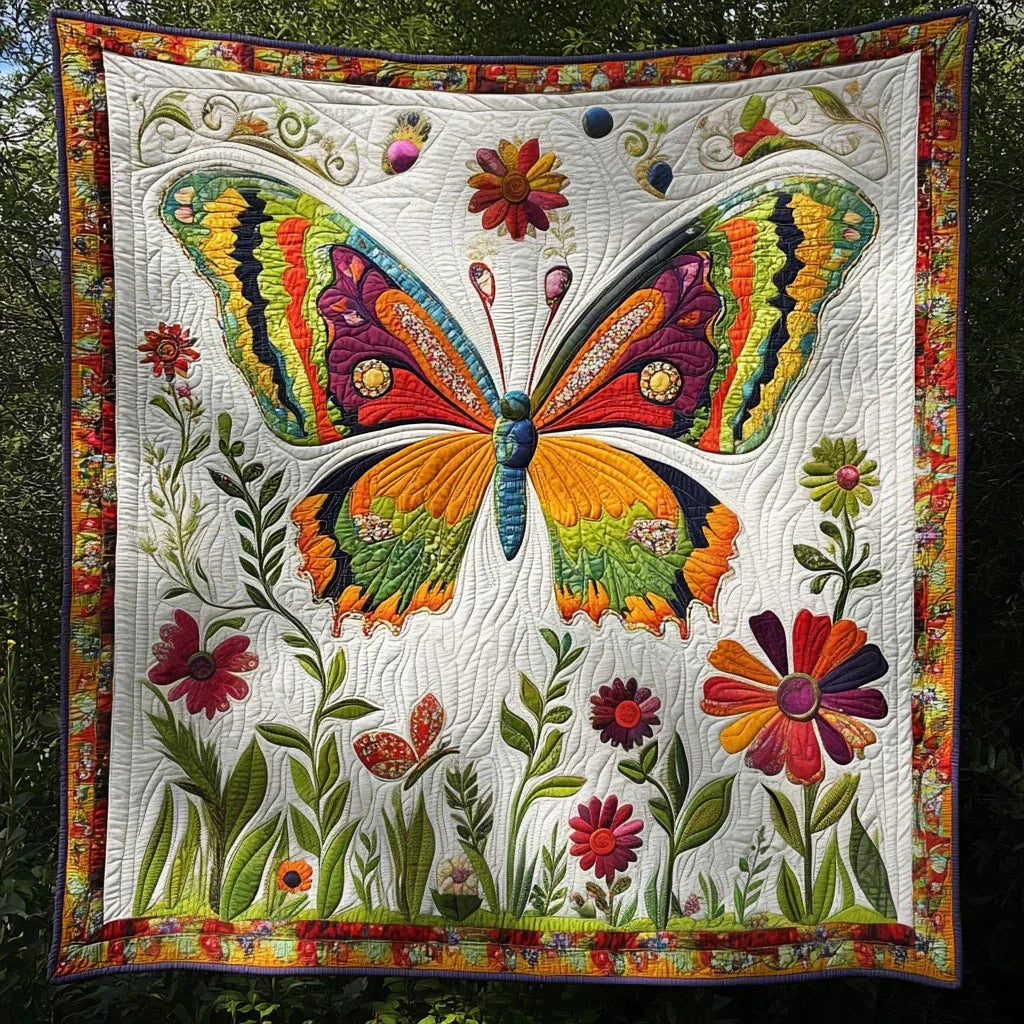 Flutter Bloom Quilt Blanket