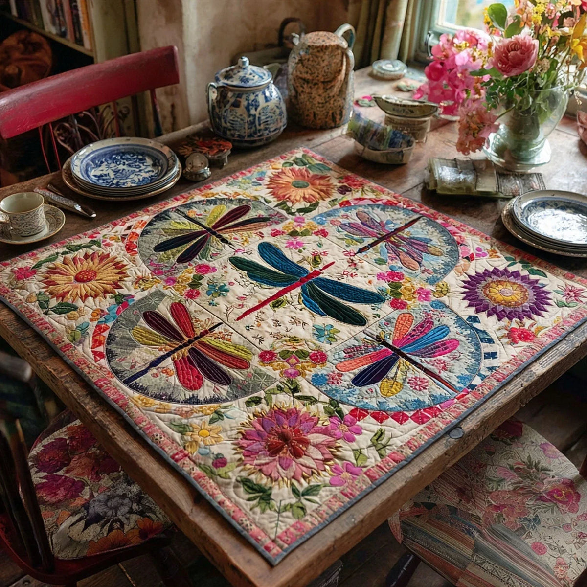 Folkflight Quilted Table Topper
