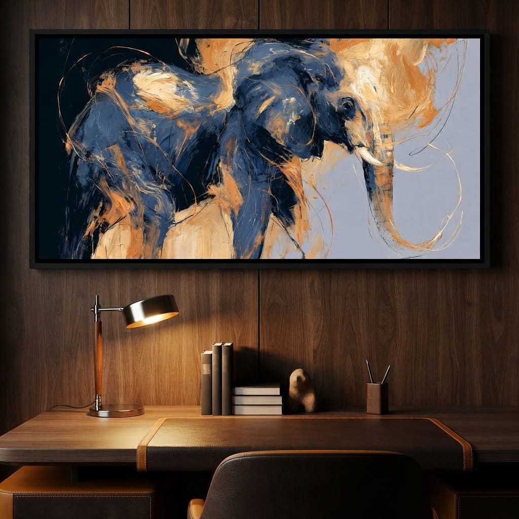 Force of the Great Elephant Wanderer Canvas Wall Art