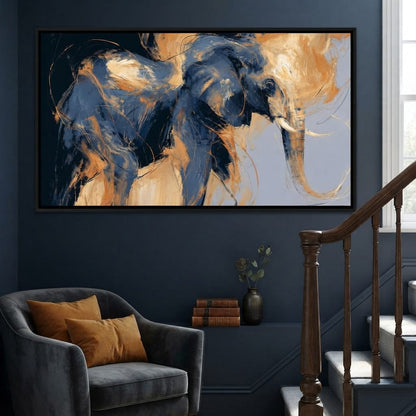Force of the Great Elephant Wanderer Canvas Wall Art