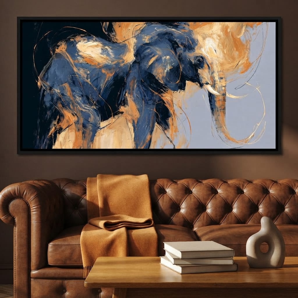 Force of the Great Elephant Wanderer Canvas Wall Art
