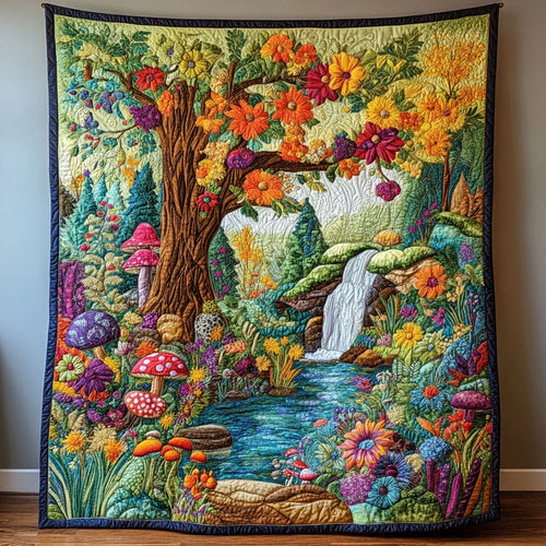 Forest Bloom Quilt Blanket