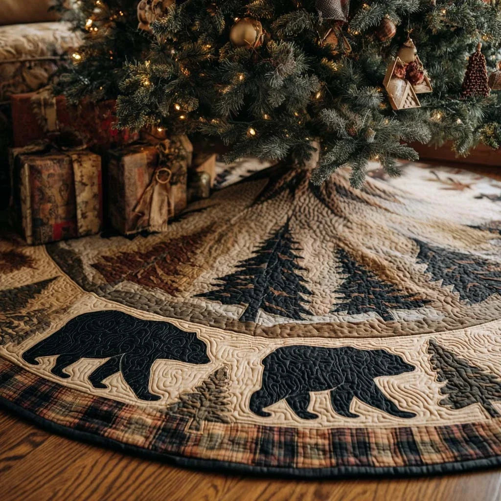 Forest Delight Christmas Quilted Tree Skirt