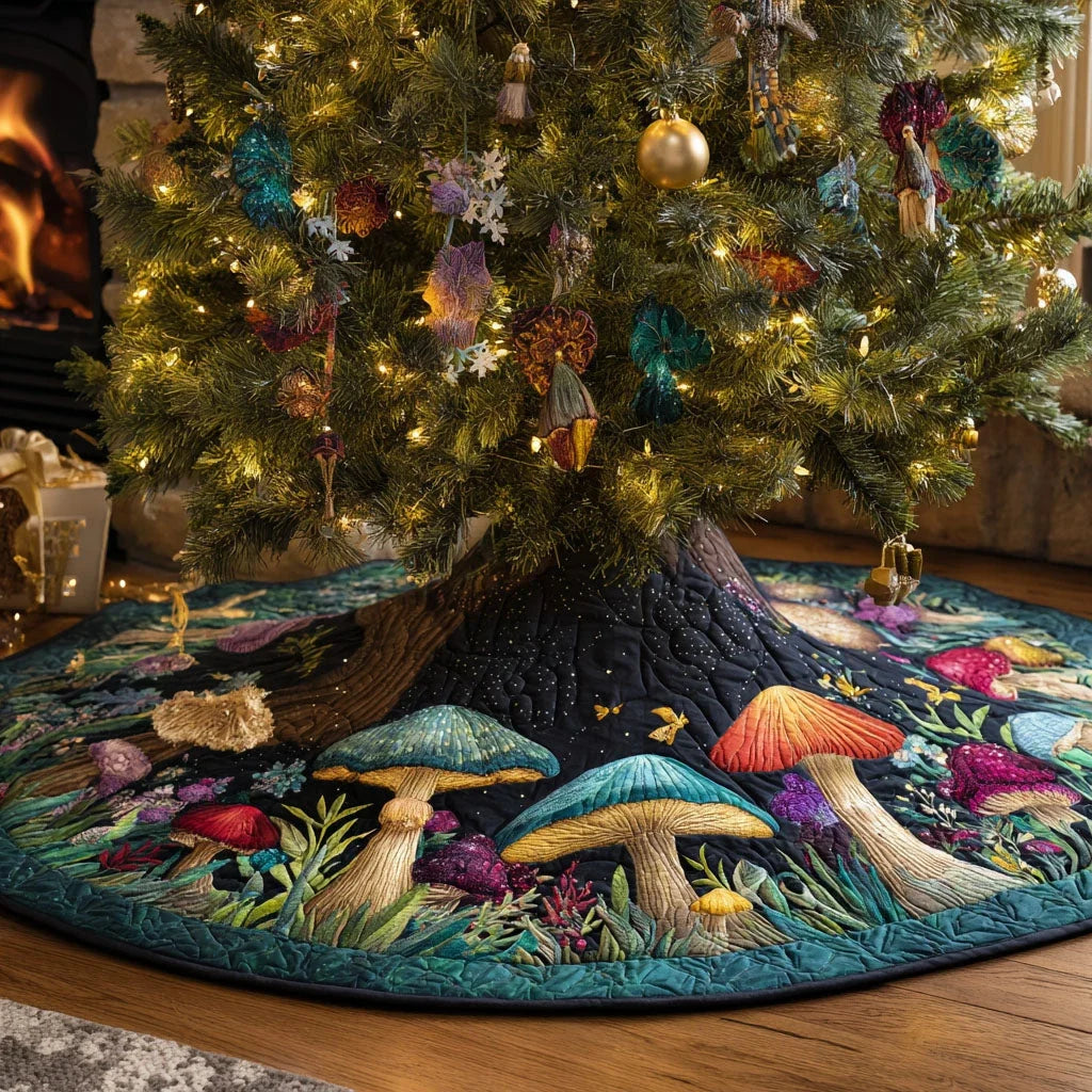 Forest Enclave Christmas Quilted Tree Skirt