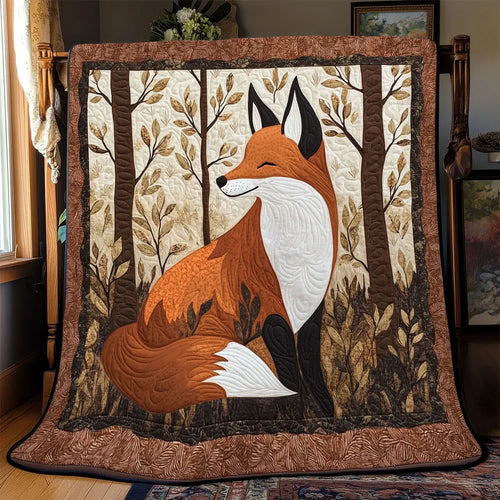 Forest Fox Quilt Blanket