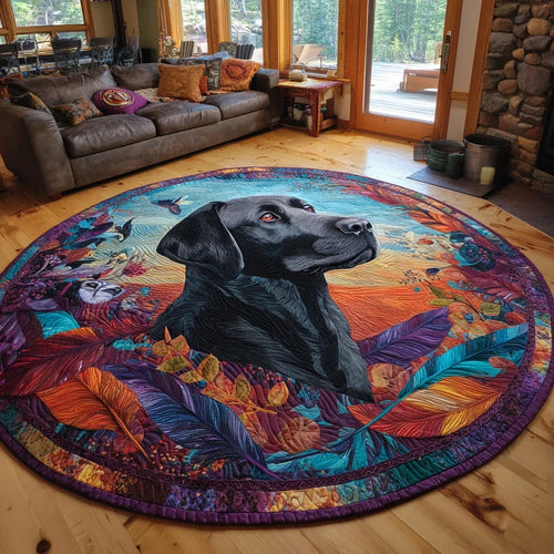 Forest Friend Quilted Round Mat