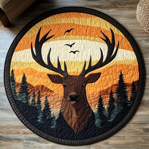 Forest Grace Quilted Round Mat