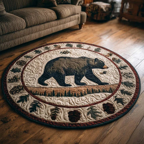Forest Guardian Quilted Round Mat