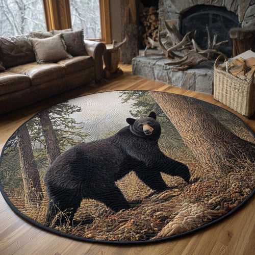 Forest Guardian Quilted Round Mat