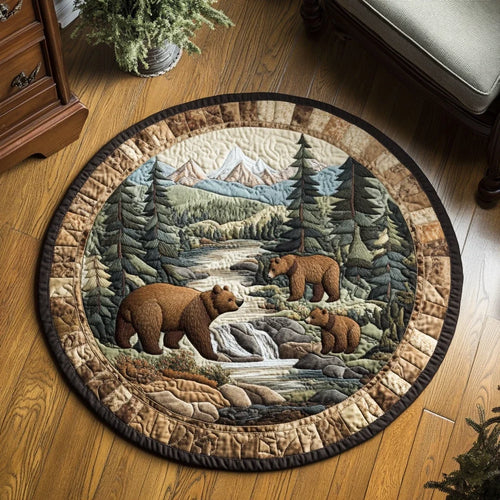 Forest Guardian Quilted Round Mat