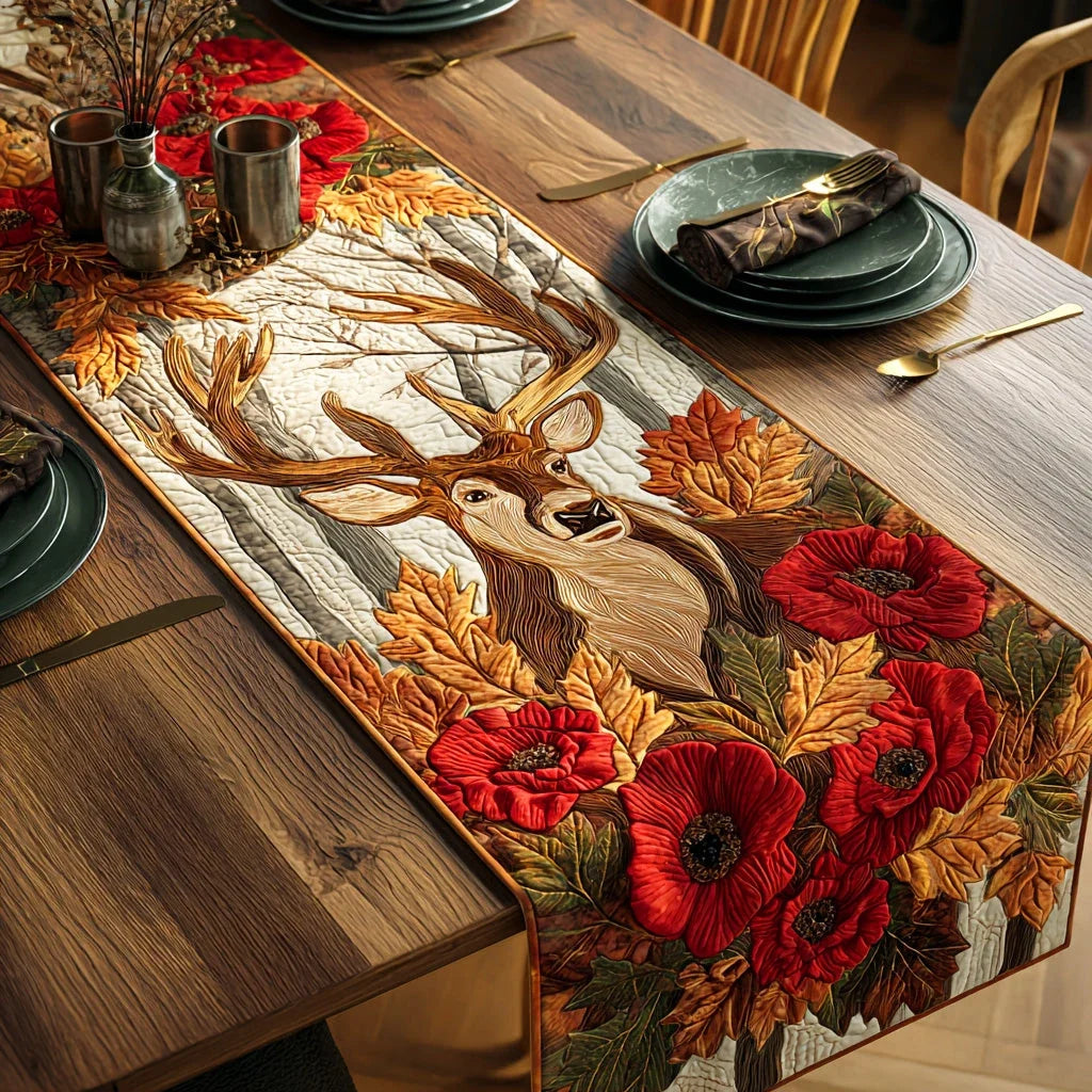 Forest Majesty Quilted Table Runner