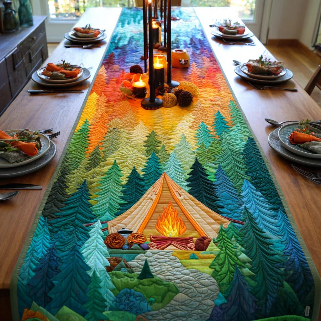Forest Retreat Quilted Table Runner