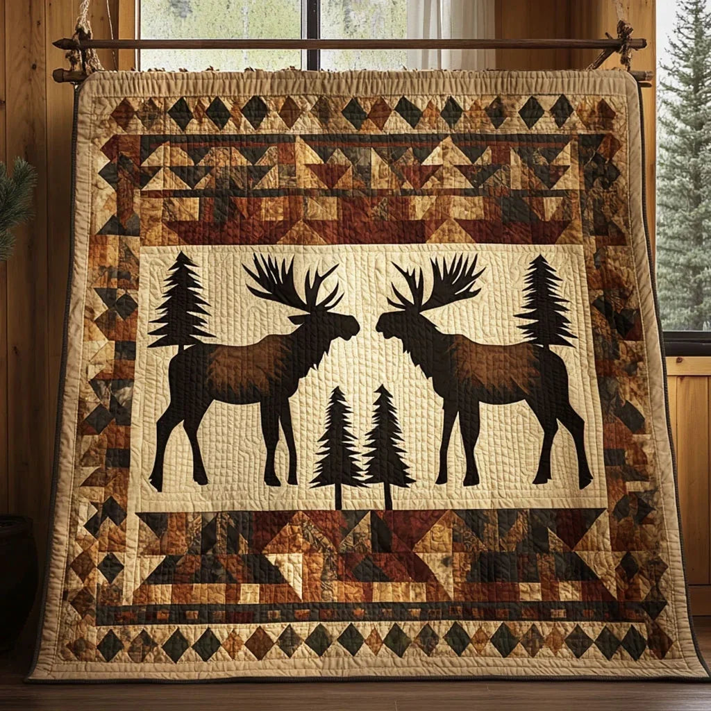 Forest Sentinel Quilt Blanket