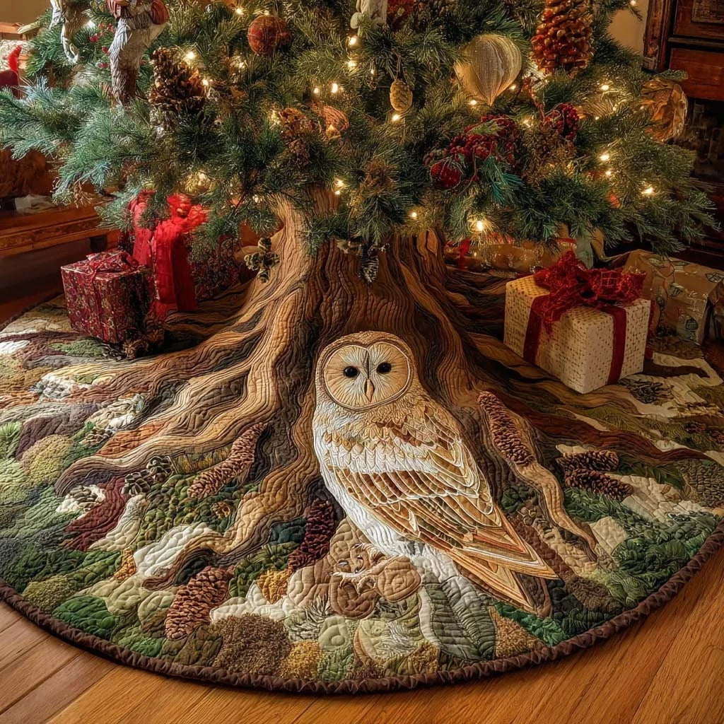 Forest Trails Christmas Quilted Tree Skirt