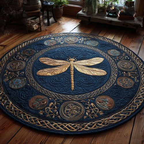 Forest Tranquility Quilted Round Mat
