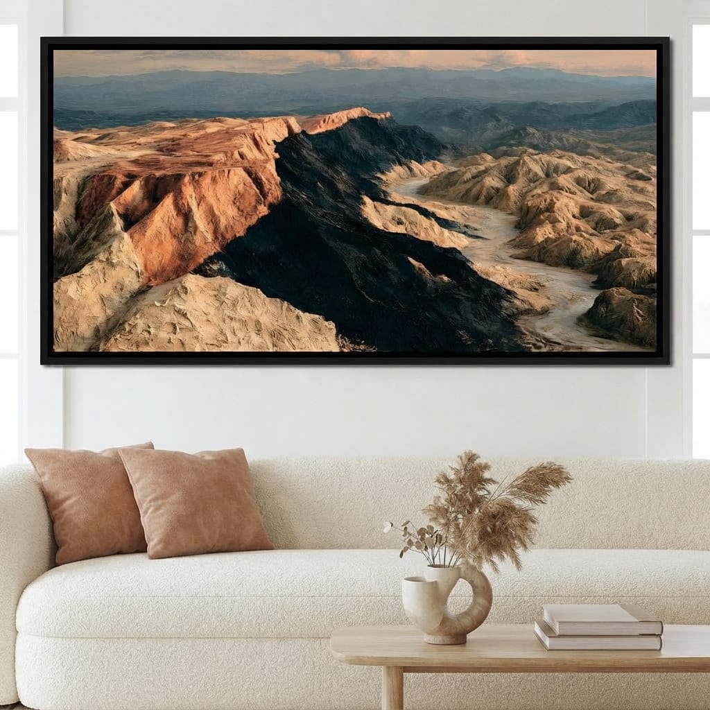 Forgotten Ridges Of Time Canvas Wall Art