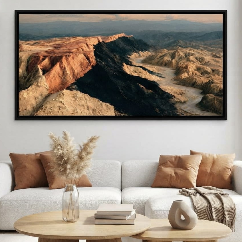 Forgotten Ridges Of Time Canvas Wall Art