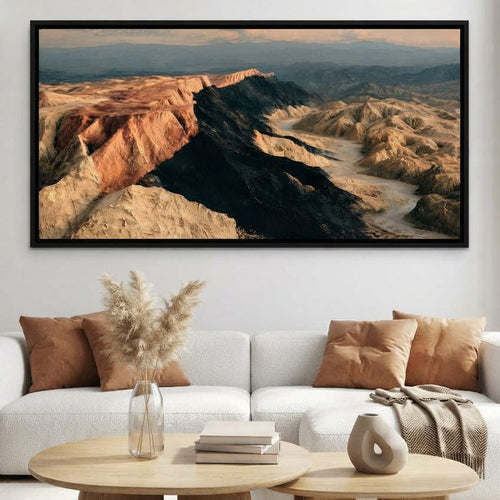 Forgotten Ridges Of Time Canvas Wall Art