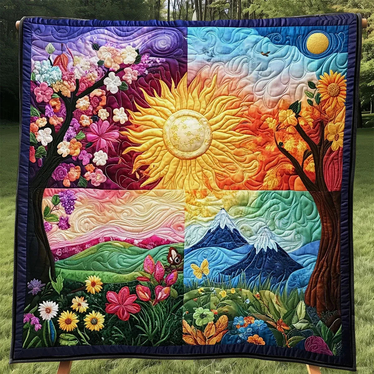 Four Seasons Quilt Blanket