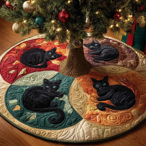 Fourfold Dreams Quilted Tree Skirt