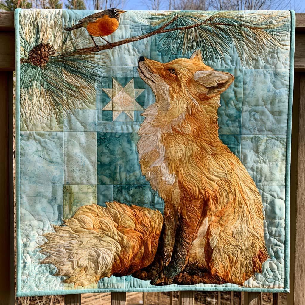 Fox Adventure Quilt Blanket - Quilted Blanket by Wild and Way
