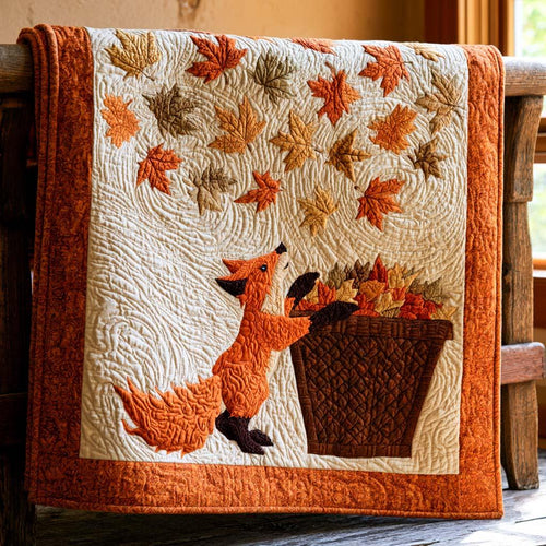 Fox Dreams Quilt Blanket - Quilted Blanket by Wild and Way