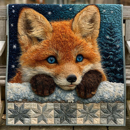Fox Escape Quilt Blanket - Quilted Blanket by Wild and Way